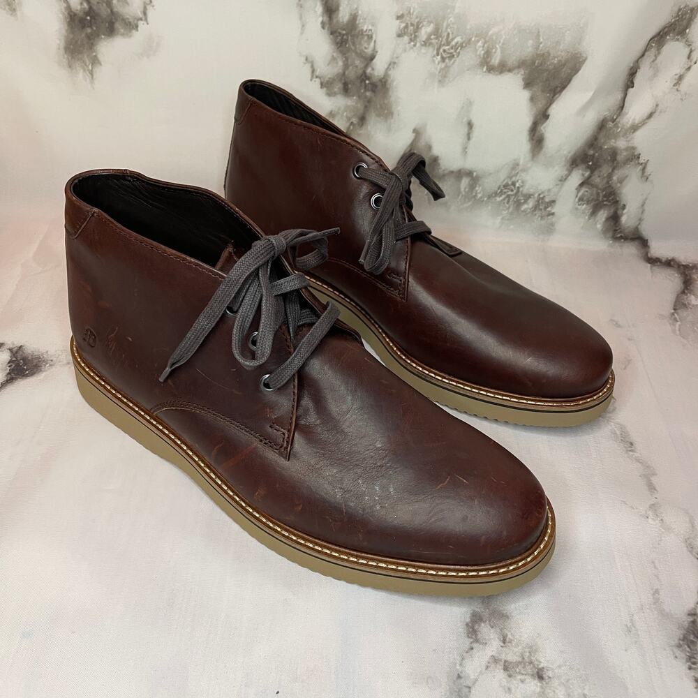 Dunham Clyde Chukka Boots Saddle Brown Leather Size 11.5 NWOB